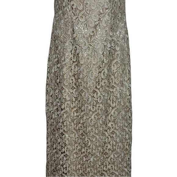 Aspeed Women’s Juniors Formal Elegant Cream Lace Dress With Shawl Size 3/4 - Picture 4 of 14